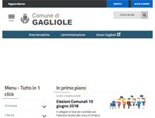 Tablet Screenshot of comune.gagliole.mc.it